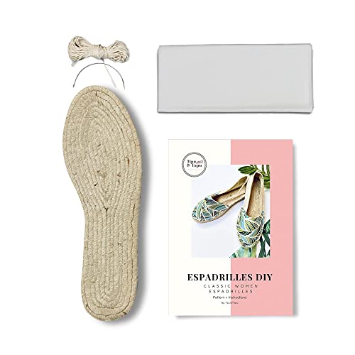 Espadrilles blanches femme en jute de 1,5 cm, kit classique durable de taille 38 EU