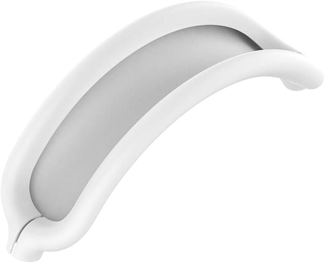 Tucana Case Compatible for AirPods Max Headphones, Silicone Headband Skin Cover, Earcup Accessary White