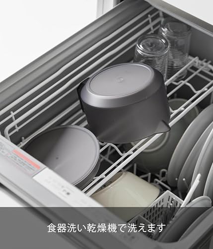 山崎実業(Yamazaki) ティーポット ブラック W13.2×D17.6×H7.9cm(ハンドル含む) タワー tower 600ｍL 食洗機・電子レンジ対応 お手入れ簡単 蓋 茶こし 一体型 1673 [5]