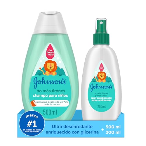 Pack Johnson's Baby No Más Tirones - Champú y Acondicionador en Spray Desenredante