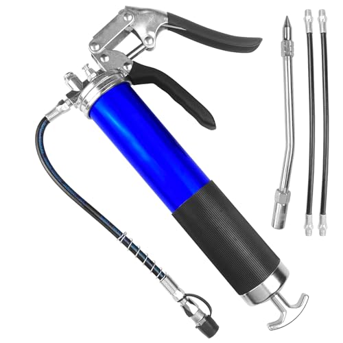 Ceisazira Lot de 4 Tubes, Pompe a Graisse Manuelle Cartouche, Pneumatique Pistolet Haute Pression...