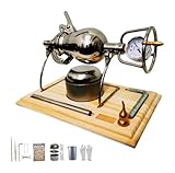 SFQEVHRZ Máquina de palomitas de maíz, máquina de palomitas de maíz de manivela, máquina de palomitas de maíz retro, máquina tradicional china de palomitas de maíz antigua, máquina de palomitas de