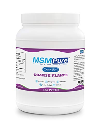 Kala Health MSMPure Coarse Powder Flakes, 2.2 lb, Organic Sulfur Crystals, 99.9% Pure Distilled MSM Supplement, Made in The USA