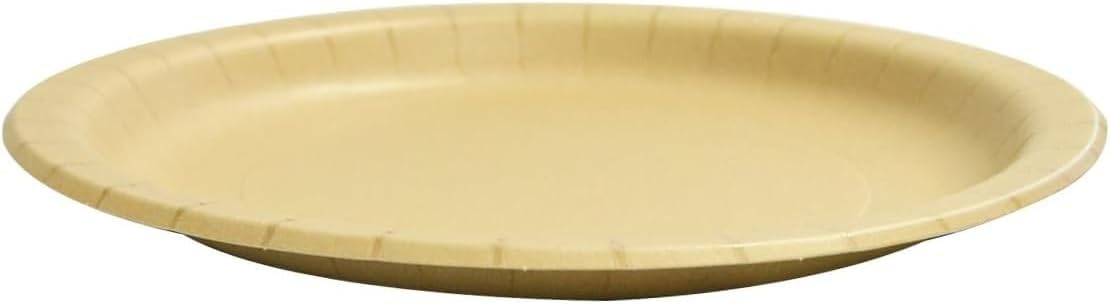 Strong Paper Plates It Textured and Brown