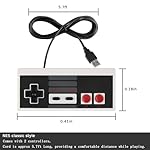 LongLongJin USB Wired Controller for wii Games,Compatible Windows PC Mac Linux RetroPie Emulators, USB Retro Classic Joystick Raspberry Pi Gamepad Controller for Authentic Gaming Experience (2 Pack) - Image 2