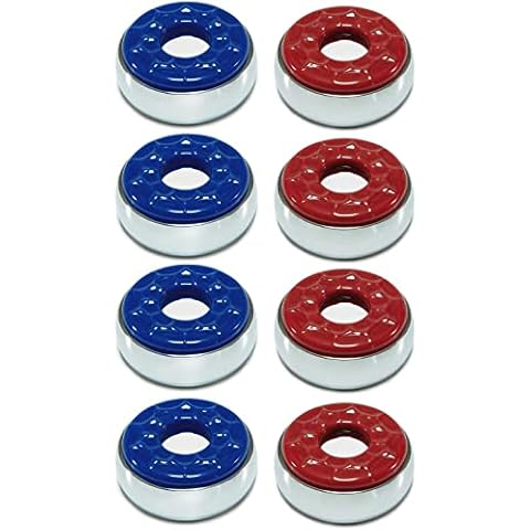 YDDS Indoor Shuffleboard Pucks - Set of 8 - Home Games Dia 2-1/8” 53mm Cover