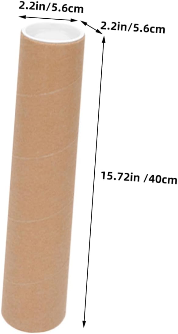 Holibanna 2Pcs Heavy Duty Artwork Storage Tubes Mailing Tubes with End Caps for Secure Document Transport and Long Term Storage for Posters and Art Prints