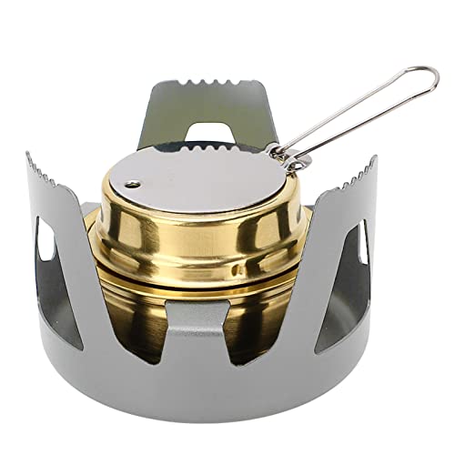 MUNEFE Portable Alcohol Stove, Trangia Alcohol Stove for Camping, Backpacking and All Kinds Of Outdoor Activities (Gray)