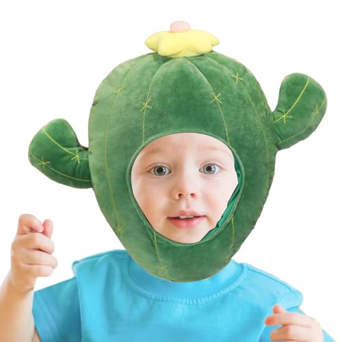Disfraz de Sombrero de Cactus,Sombrero de Felpa | Gorros rellenos de cactus - Adorable sombrero de festival, tocado divertido, sombrero de broma, suministros para festivales, disfraces, sombrero de di