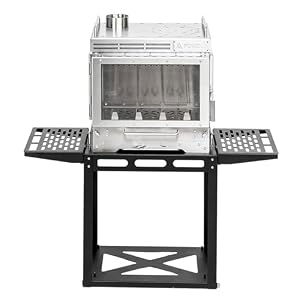 POMOLY Dweller Max 3 Camping Wood Stove Hot Tent Stove with Base Frame