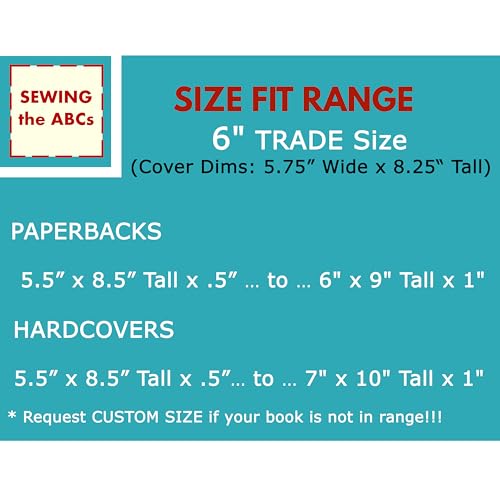6 Inch Trade Paperback Book Cover for Adults, 6x9 to 5.5x8.5, BICYCLES Fabric Stretch Book Cover Small Size, Book Sleeve for Paperbacks or Hardcover Books and Journals