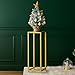 Koyal Wholesale 1Pcs 29 Inch Tall Modern Matte Gold Pedestal Stand, Metal Plant Stand Indoor Flower Pedestal Stands for Wedding Gold Harlow Stand Home Decor