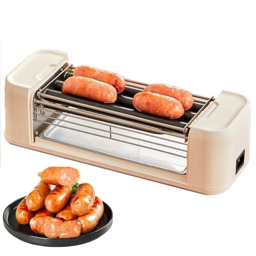 Parrilla for salchichas y perritos calientes de 500 W, máquina for hacer rollos de perritos calientes, parrilla multifunción, adecuada for el hogar y tiendas de conveniencia.