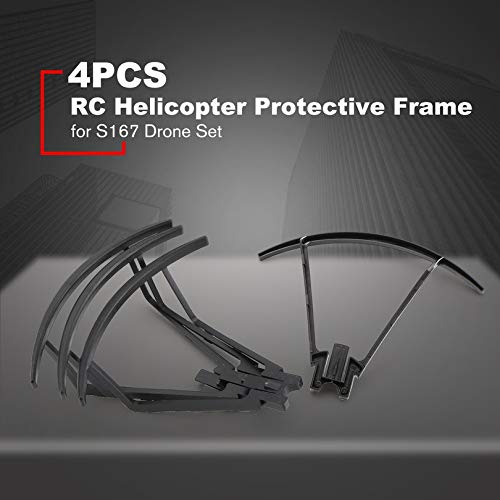 Rodalind 4PCS RC Helicopter Protective Cover Cover Protetor de hélice de estrutura de proteção de hé