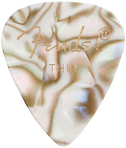 Image of Fender Premium Celluloid Guitar Picks 351 Shape, Abalone, Thin, 144-Pack