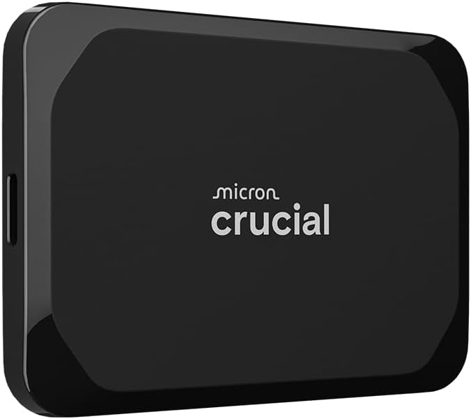Crucial X9 4TB Portable SSD, Up to 1050MB/s, USB 3.2 USB-C, External Solid State Drive, Compatible with Windows, Mac, & Android, Reliable Storage for Games, Files, & Backups, Black - CT4000X9SSD902 : Electronics