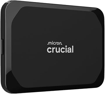 Crucial X9 SSD 1TB Portátil, hasta 1050MB/s, Compatible con PC, Mac, PlayStation y Xbox, Disco Duro Sólido Externo, USB-C 3.2 - CT1000X9SSD902