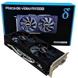 Placa de Vídeo AMD RX 580 8GB GDDR5 FHD/QHD 256-bit GPU 1286 MHz HDMI DisplayPort DVI, PCI Express 3.0, para Jogos Entretenimento