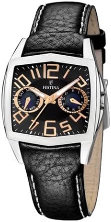 Festina F16263/A Women Leather Bracelet Quartz Black : Amazon.de: Watches