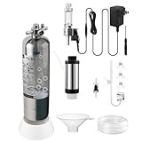 Clscea クレシー G600S-JP グレードアップ版水草用化学反応式CO2ジェネレーター CO2ボンベ ステンレス co2添加セット 水槽 90cm以下水槽適用 電磁弁付き ディフューザー付き