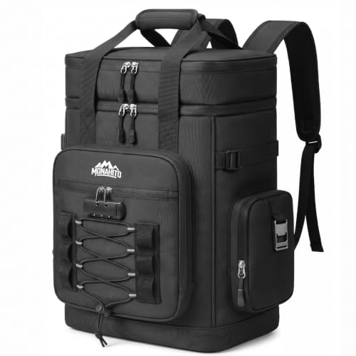 Backpack Cooler Bag for Men - Lockable Insulated Leakproof Waterproof Soft