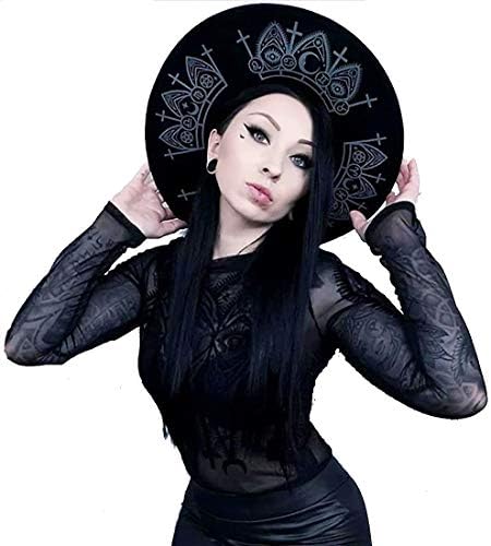 Restyle Fortune Teller Wide Brim Hat 