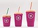Sok It Java Sok Iced Coffee & Cold Soda Insulated Neoprene Cup Sleeve (Bright Pink, Medium: 22-28oz)