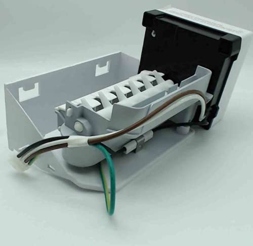 Mintu Refrigerator Ice Maker Replacement, front view with wiring