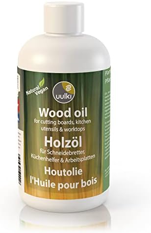 Natural Vegan Chopping Board Oil for Wooden and Bamboo Cutting Board, Butcher Block, Worktop | Free from Mineral Oil & Foodgrade Wood Oil Waterproof Care (250 ml)