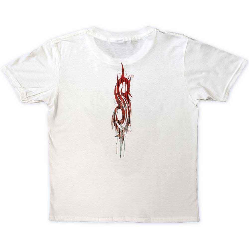 Slipknot Kids T Shirt Infected Goat Band Logo New Official White, White, XL/11-12 Years