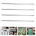 Toyvian 4pcs Sturdy Foosball Table Poles Metal Handles Replacement Parts for Table Soccer Machines Sturdy Soccer Rods for Boys and Girls and Adults for Game Rooms and Family Entertainment