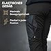 PUMA Workwear Pro-One Adventure Outdoor Wanderhose Herren - Ideal zum Klettern, Bergsteigen, Parkour und mehr – flexibel, verstärkt & strapazierfähig - Outdoor Hosen für Herren - Schwarz - M