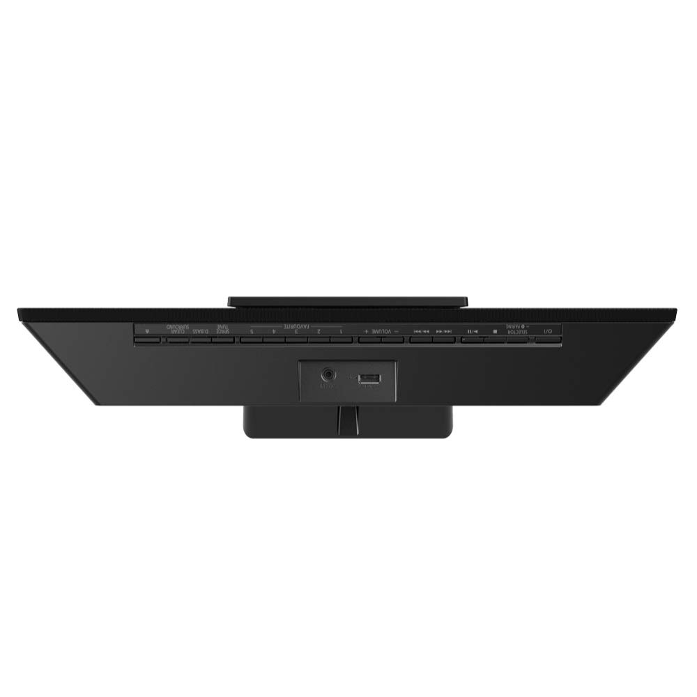 Panasonic SC-HC412 kompaktowa mikrowieża Hi-Fi z Space Tune (CD, Bluetooth, FM, DAB+, AUX, USB, AUX-IN Auto Play, pełnozakresowe głośniki 8cm), czarna
