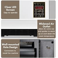 Klimaanlage Tragbar, Kühlung und Heizung, Ganzjähriges Komfort-Accessoire für Zuhause, Modernes Designelement für Luftzirkulation, Ohne Bohren, Platzsparend – Ansicht 3