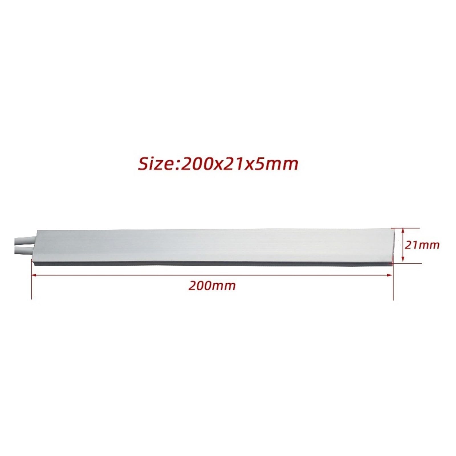 200X21X5mm Odlew Aluminiowy Płyta Grzewcza PTC Stała Temperatura Ceramiczny Nagrzewnica Elektryczna Powietrza Izolowany Element Grzejny Szybkie Nagrzewanie(100 Degrees)