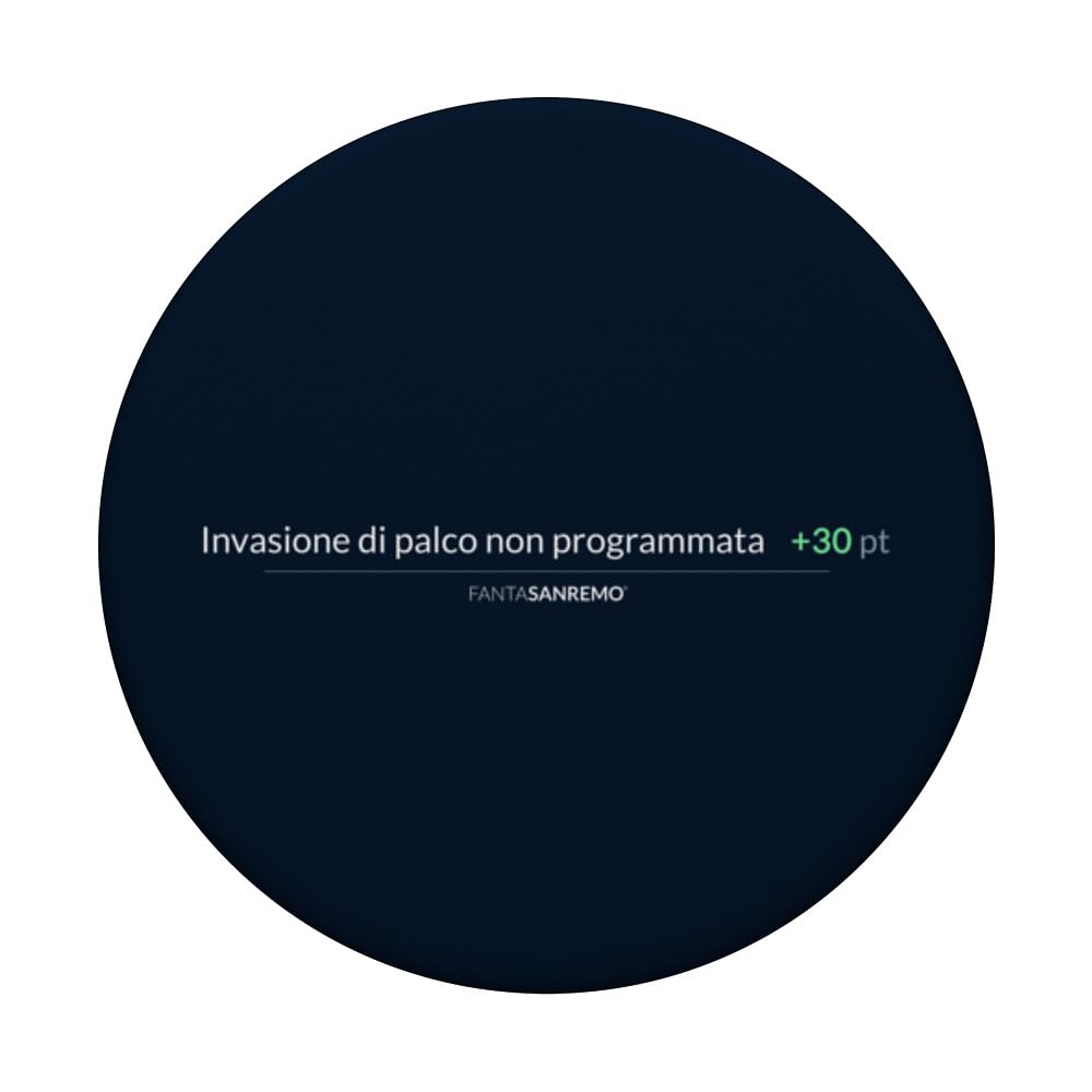 PopSockets PopGrip Invasione Di Palco - FantaSanremo, Intercambiabile Con Supporto Estendibile