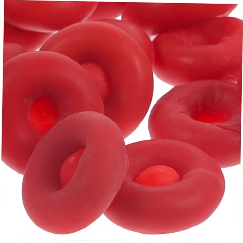 24 tapas rojas para sellado de tubos de masilla miniatura 5