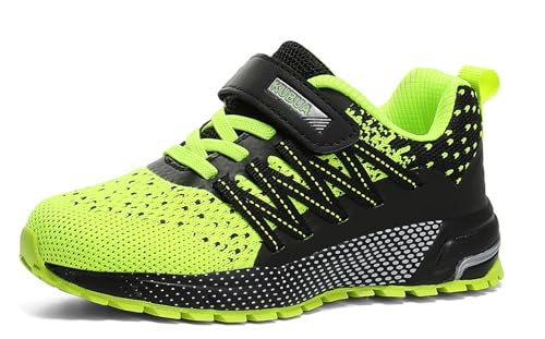 Image of KUBUA Kids Sneakers Lightweight Boys Girls Tennis Shoes | Breathable, Comfortable, Non Slip, Easy to Put On, Running, Walking, Gym, School, Daily Play, Toddler