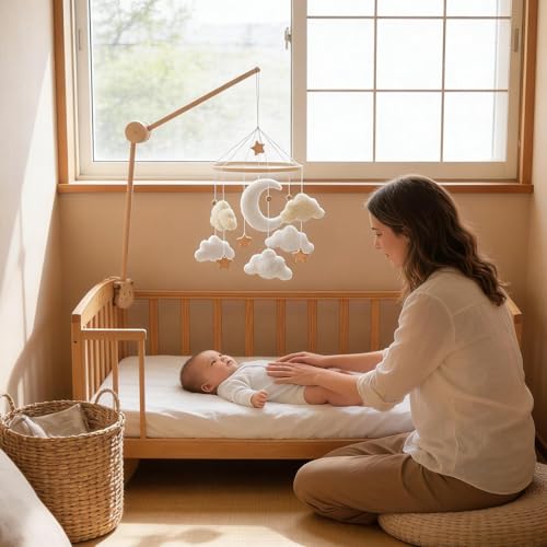 Mobile pour lit de bébé esthétique, le cadeau de naissance idéal