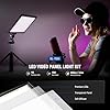 NEEWER 9" Pannello Luce LED, luci soffusa dimmerabile per fotocamera DSLR con mini treppiede, batteria 4000mAh, porte USB tipo C, 3200K~5600K CRI95+ 600Lux per fotografia, video, streaming, NL-116AI