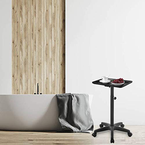Metal Salon Tray for Tattoo Cutting Medical Dental on Wheels,Rolling Trolley Cart Hair Styling Station Equipment