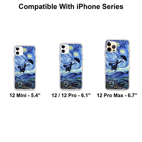 Phone Case Mary Aesthetic Poppins Cover Starry Bumper Night Shockproof Compatible With Iphone 13 12 11 X Xs Xr 8 7 6 6S Plus Pro Max Mini Samsung Galaxy Note S9 S10 S20 Ultra Plus #TOP1