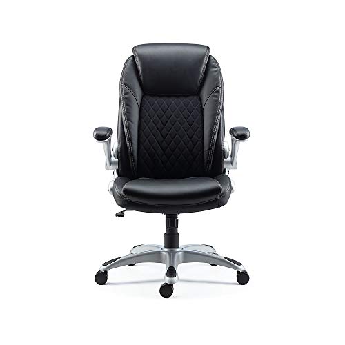 Staples Sorina Bonded Leather Chair (Black, Sold as 1 Each) – Adjustable Office
