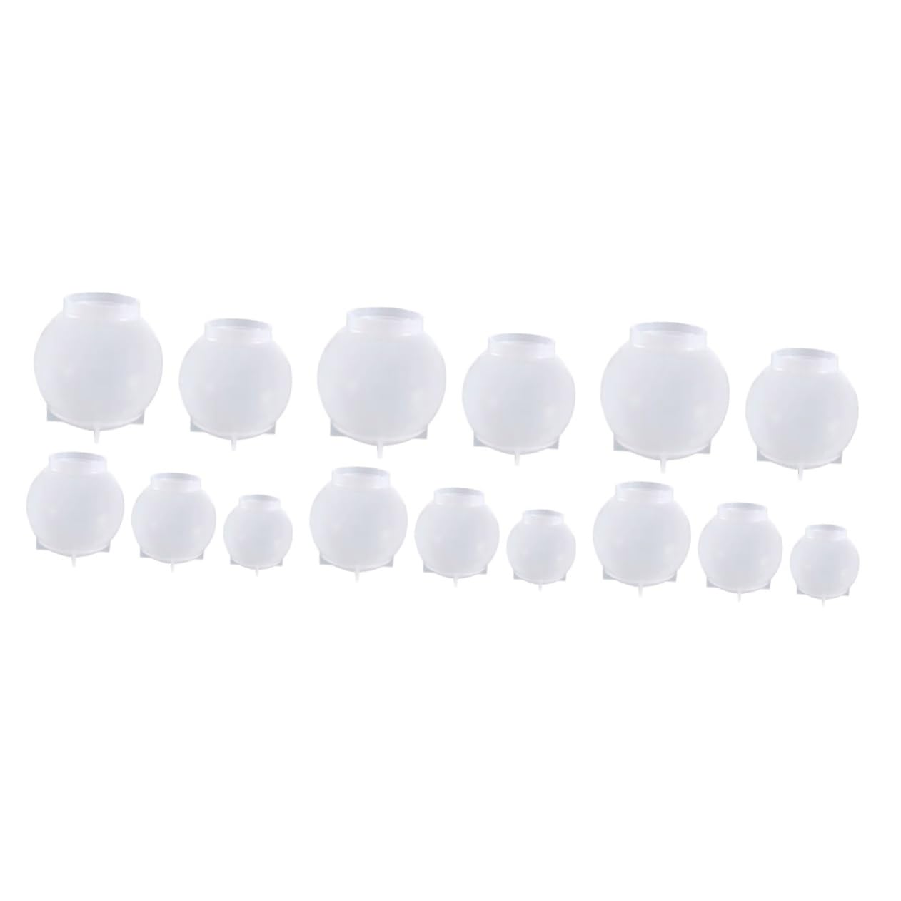 Veemoon 3 Set Stampo Epossidico Di Cristallo Silicio Stampo in Silicone Sfera Stampo Artigianato Che Fa La Muffa Stampo A Sfera Artigianale Gel Di Silice 5 Pezzi*3