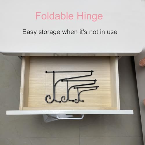 6PCS 3 Size Black Iron Plate Stands for Display - 4, 6, 8 Inch Decorative Metal Plate Holders - Mini Easel, Frame, Book, Card, Plaque, Bowl, Picture Display Stands