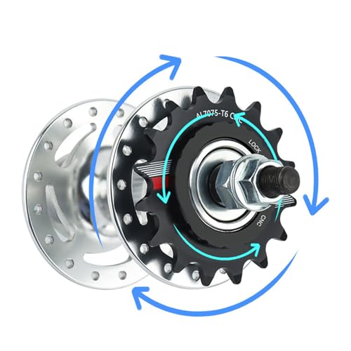Roue de vélo à vitesse unique en alliage d'aluminium Cocoarm pour cyclisme sur piste - 2