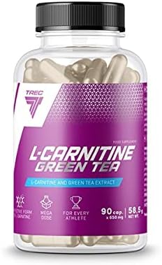 TREC Nutrition L-CARNITINE + Green Tea, 90 count (Pack of 1)
