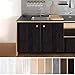 Produktbild KINLO Klebefolie Deko Schwarz 5x0.61M Aufkleber Wasserdicht Folie für Tisch Küchefolie Natur Motiv Dekofolie für Schrank
