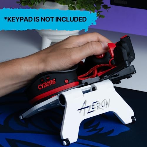 AZERON 3D Printed Adjustable Magnetic Stand Compatible with Cyborg II, II Compact, and Classic Models (White) by AZERON - Used condition - Image 2