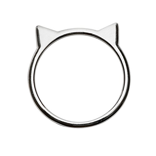 Silver Phantom Jewelry Cat Ear Ring in Sterling Silver (Silver, 7)